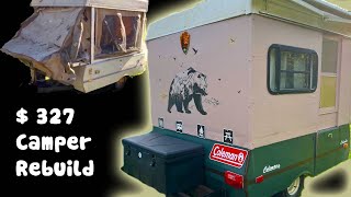 Camper Build DIY START to FINISH PopUp Hard Side Walls Conversion WORLDS CHEAPEST CAMPER [upl. by Asilrac]