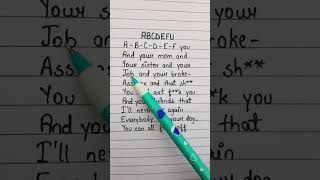 ABCDEFU💚Gayle shorts viral lyrics [upl. by Shirlie]