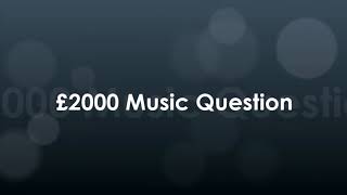 WWTBAM  £2000 Music question [upl. by Erbes]