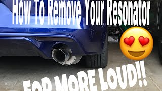 How To Do A Resonator Delete On Your 20152017 Mustang Resonator Delete With Roush Axle Backs [upl. by Ziguard]