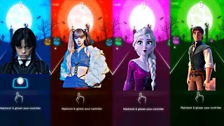 Wednesday Addams Vs BLACKPINK Vs Elsa Frozen Vs Tangled  Who Is Best [upl. by Aihsila]