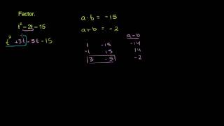 Factoring Trinomials by Grouping 2 [upl. by Elisabet]