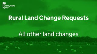 All other land changes  Rural Land Change Requests [upl. by Adorne320]