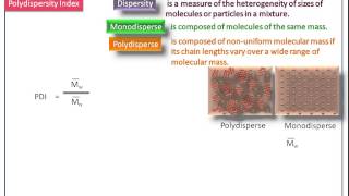 Polydispersity Index PDI Polymer chemistryEngineering Chemistry1 Notes CY6151Animation video [upl. by Wehtta621]