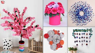 8 DIY Room Decor Paper Craft Ideas  For Small House Wall Hanging [upl. by Nwahsek216]