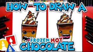 How To Draw A Frozen Hot Chocolate Drink [upl. by Letsyrk]