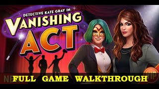 AE Mysteries  Vanishing Act FULL Game Walkthrough HaikuGames [upl. by Atrice]