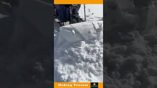 The Process Of Scraping Snow With A Machine [upl. by Gluck67]