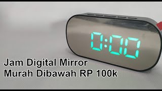 Jam Digital Murah Dengan Fitur Lengkap Unboxing amp Review DT6506 LED Mirror Clock [upl. by Sadie]