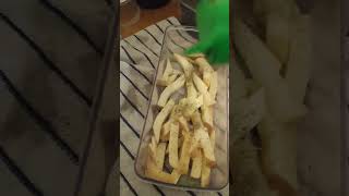 Tasty fresh chips made in air fryer lowcostcooking cooking food [upl. by Enyamert]