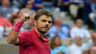 Stan Wawrinka Backhand Winner in 2016 US Open Final vs Novak Djokovic [upl. by Treacy]