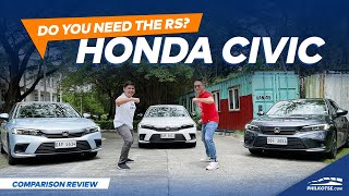 Which HONDA CIVIC Should You Buy This 2022  Philkotse Variant Comparison Review [upl. by Nolram]