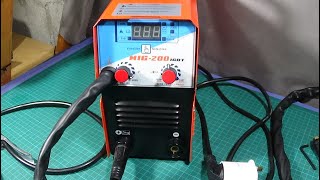 MIG 200 IGBT GASLESS INVERTER MIG WELDING MACHINE REVIEW amp TEST [upl. by Ute874]