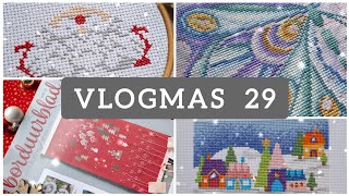 29 vlog zimowy ❄️ z nowym starcikiem postępami i holenderską gazetką hafciarską 🪡 [upl. by Langley]