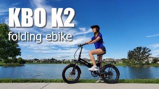 KBO K2 Folding Electric eBike  Almost Ready to Ride Out of the Box [upl. by Atinod]