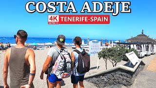 TENERIFE  COSTA ADEJE  Take a look at the Current Situation ☀️ 4K Walk ● August 2024 [upl. by Dranal496]