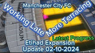 Manchester City FC Etihad Stadium Expansion Update 02102024 [upl. by Ahtanamas997]