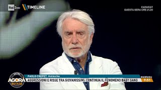 Paolo Crepet quotormai ai giovani diciamo solo sìquot  Timeline di Agorà Estate 17062024 [upl. by Adlog]