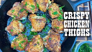 Crispy Chicken Thighs KETO [upl. by Zerep365]