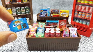 Miniature Snack Store Installation  DIY Miniature Groceries Store [upl. by Aenej825]