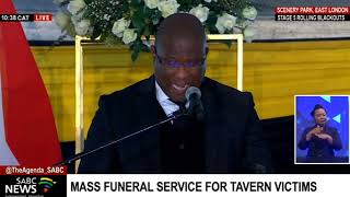 Enyobeni Mass Funeral I Eastern Cape Premier Oscar Mabuyane welcomes delegates [upl. by Ikey]