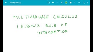 25 Multivariable Calculus Leibniz Rule [upl. by Aikemaj335]