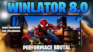 INCRIVEL WINLATOR 80 COM PERFORMACE BRUTAL AUDIO COM LATENCIA BAIXA E MAIS EMULADOR DE PC PANDROID [upl. by Dilahk]