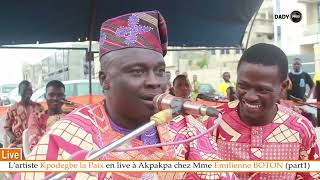 KPODÉGBÉ LA PAIX en Live à Akpakpa chez Mme Émillienne BOTON part 1 [upl. by Sydelle]