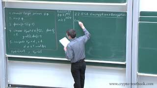 Lecture 12 The RSA Cryptosystem and Efficient Exponentiation by Christof Paar [upl. by Jerrie]