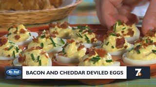 Mr Food Bacon and Cheddar Deviled Eggs 8202024 [upl. by Ailyn]