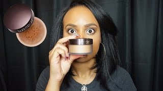 Laura Mercier NEW Translucent Medium Deep Loose Setting Powder Review  Shea Miller [upl. by Eirased]