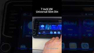 7 Inch VW Universal Slim Din car multimedia system android multimediaandroid carplay [upl. by Eiramlehcar]