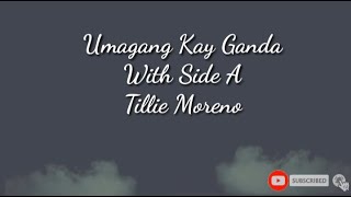 Umagang Kay Ganda By Side A sing along karaoke [upl. by Ahsinac]