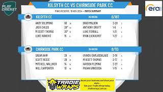 Kilsyth CC v Chirnside Park CC [upl. by Mathews]