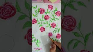 Easy Rose Painting DIY [upl. by Orlosky]