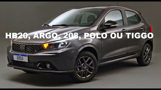 ARGO HB20 PEUGEOUT 208 CITROEN C3 VW POLO TIGGO 5X QUAL COMPRAR [upl. by Tehcac]