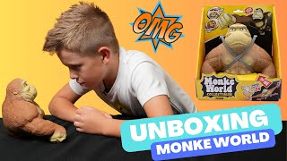 TOY REVIEW MonkeWorld Mini Stretchy Monkey Toy Review The Ultimate Stress Buster [upl. by Arrol123]