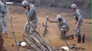 Firing 60mm Mortar Rounds [upl. by Sdlonyer]