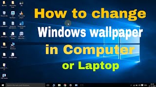 How to change windows 10 wallpaper [upl. by Idissak]