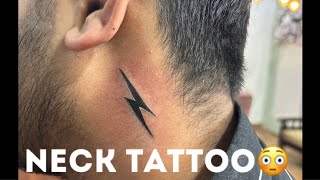 CLIENT Got inked a Lighting Bolt Tattoo ⚡️Full Tutorial Real Time yt youtube viral [upl. by Marsh144]