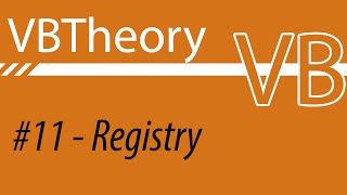 Edit And Create Registry Values  VB 11 [upl. by Tsai]