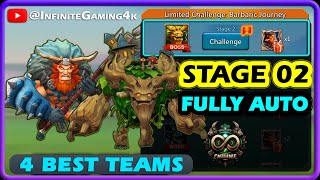 Barbarian Limited Challenge Stage 2 Power of Nature Fully Auto Mode  Lords Mobile [upl. by Shamma]