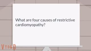 What are four causes of restrictive cardiomyopathy [upl. by Fleurette]