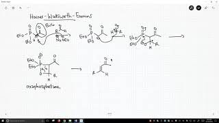 HornerWadsworthEmmons reaction to form alkenes [upl. by Ahsap975]