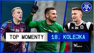 TOP MOMENTY 18 kolejki  Ekstraklasa  202122 Komentarz [upl. by Moira]