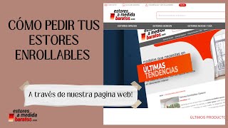 ❓ Cómo Pedir mis Estores Enrollables 🛒 [upl. by Lyndell]