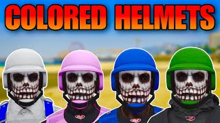 ITS BACK HOW TO GET EVERY COLORED BULLETPROOF HELMET IN GTA 5 ONLINE AFTER PATCH 166 [upl. by Marcoux940]