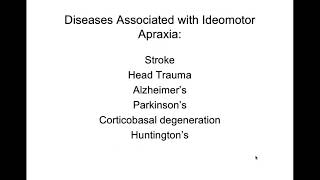 Apraxia Part 2 Ideomotor apraxia [upl. by Coleville]