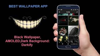 Best Black HD Wallpaper android app  AMOLED Dark Background Darkify [upl. by Athalee]