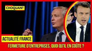 URGENT Fermeture dentreprises quoi quil en coûte Plus dactualités france Sur TF1 [upl. by Sakhuja]